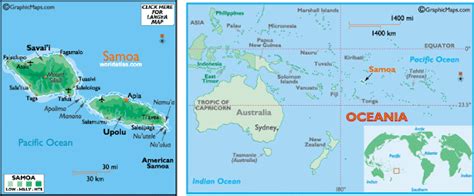 WESTERN SAMOA - GEOGRAPHICAL MAPS OF WESTERN SAMOA ~ Klima Naturali™