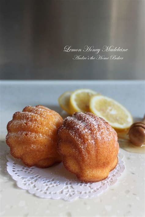 two lemon pastry muffins on a doily