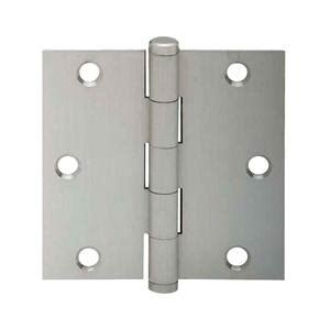 Schlage 3.5 in. Satin Nickel Square Hinges (3-Pack)-677584 - The Home Depot