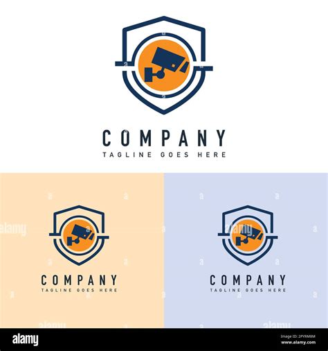 CCTV logo design template. Security camera vector logo design concept. CCTV area logo template ...