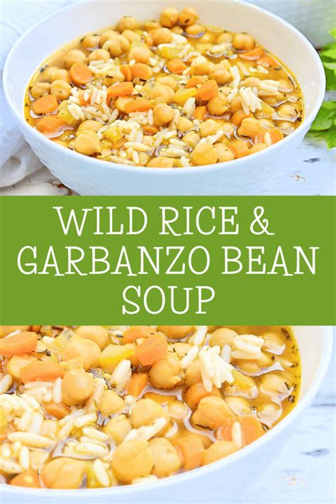Wild Rice and Garbanzo Bean Soup - This Wife Cooks™