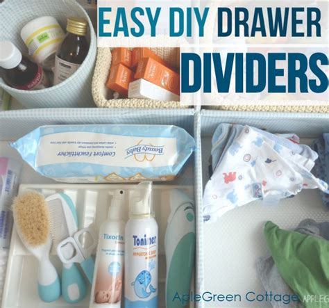 How-To: DIY Cardboard drawer dividers - AppleGreen Cottage