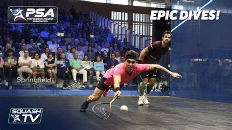 Squash: 10 EPIC DIVES from the PSA World Tour! - YouTube