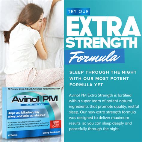 Avinol PM - Natural Extra Strength Sleep Aid – Vital Depot