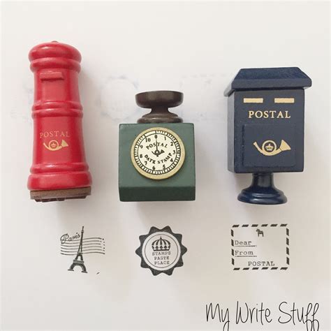 Vintage Postal Rubber Stamp Set by MyWriteStuff on Etsy