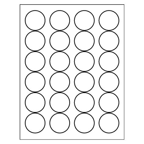 Template for Avery 5293 High Visibility Round Labels 1-2/3" diameter | Avery.com