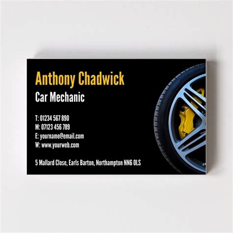 Mechanic Business Cards Templates Free