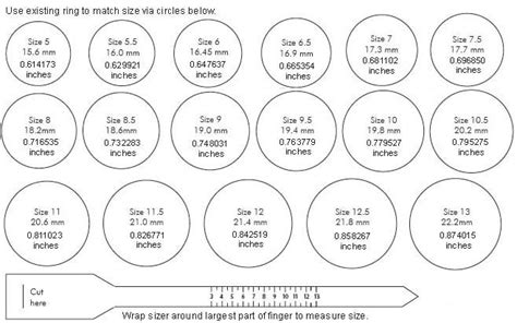 Ipso Facto Rings and Earrings | Printable ring size chart, Ring sizes ...