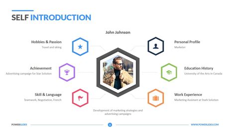 Self Introduction Ppt Template Free Download