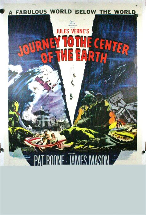 JOURNEY TO THE CENTER OF THE EARTH, Jules Verne original movie poster