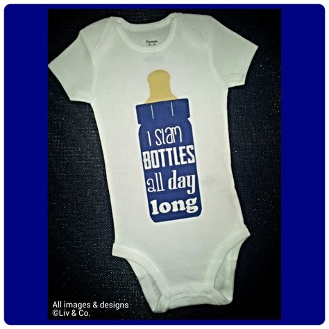 Funny Baby Clothes, Kids Clothing, Gift, T Shirts for Kids, Baby TShirt, I Slam Bottles All Day ...