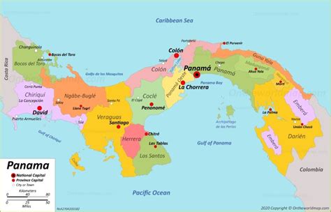 Panama Map | Detailed Maps of Republic of Panama