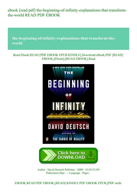 ebook [read pdf] the-beginning-of-infinity-explanations-that-transform-the-world READ PDF EBOOK ...