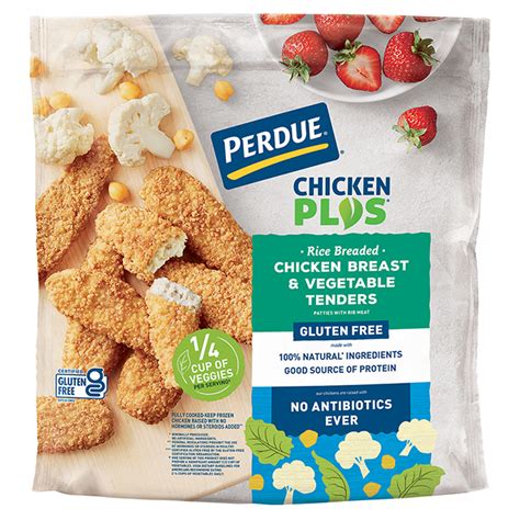 PERDUE® CHICKEN PLUS® Gluten Free Chicken Breast & Vegetable Tenders | 80724 | PERDUE®