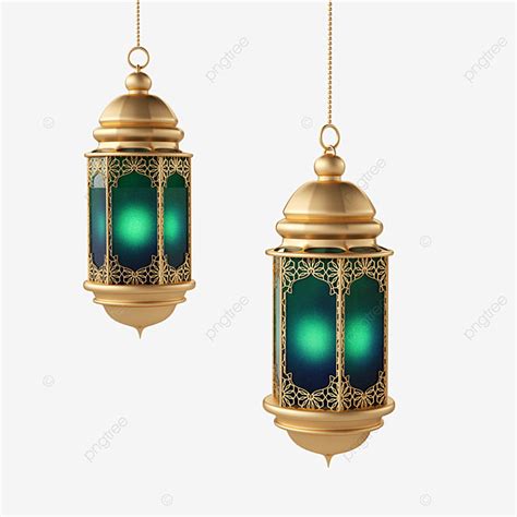 Eid Mubarak Lamp PNG Image, Green Eid Mubarak Ramadan Lamp, Eid ...