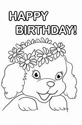 Printable Birthday Coloring Pages sketch template