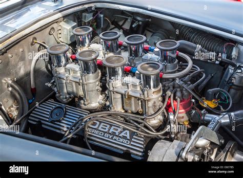 Factory Cobra engine, 289 cubic inch HiPo 4.7ltr Ford V8. Goodwood race circuit West Sussex UK ...