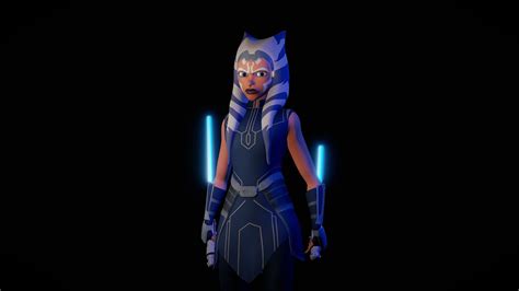 Ahsoka Tano (Star Wars: The Clone Wars,Season 7) - 3D model by Dmitry Bykov (@dzxbk) [ac12b6d ...