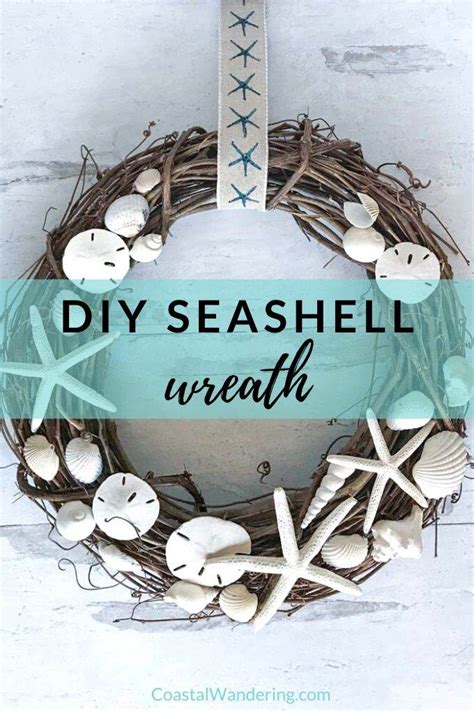 How To Make An Easy DIY Seashell Wreath - Coastal Wandering