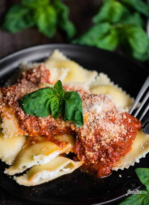 Homemade Four Cheese Ravioli is the best dinner recipe! Flavorful ...