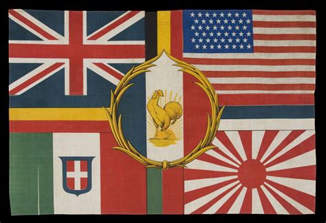 WW1 French made Entente flag, a one of a kind rendition from 1918 [xpost from r/vexilology] : r ...