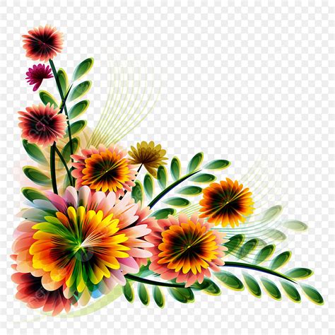 Modern Floral Clipart Vector, Modern Floral Flower Vector, Modern ...