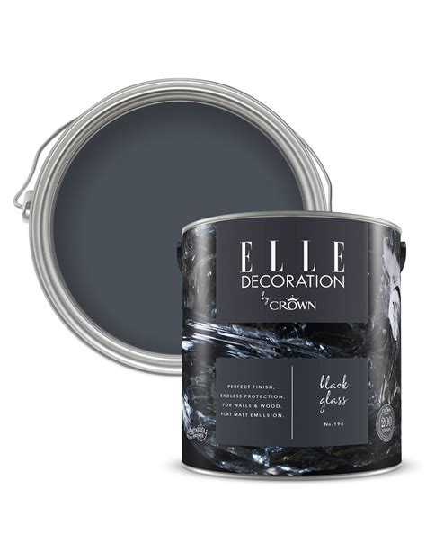 Black Glass No. 194 - Obsidian Flat Matt - Elle Decoration By Crown ...