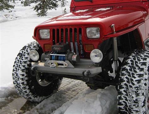 YJ Stubby Style Front Bumper - Steel | GenRight Jeep Parts