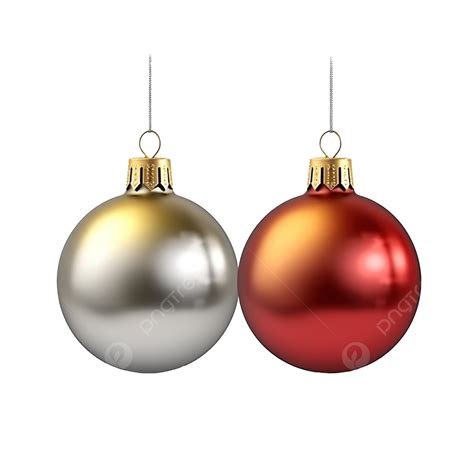 Christmas Ball Realistic Silver Red And Golden Color Style, Christmas Wishes, Happy New, Seasons ...