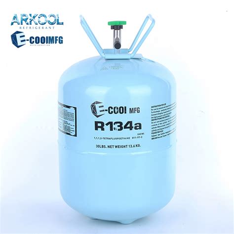 1,1,1,2-Tetrafluoroethane non-flammable gas 13.6kg pure refrigerant gas r134a-Arkool