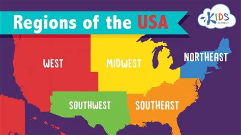 5 Regions Of The United States Map - Map