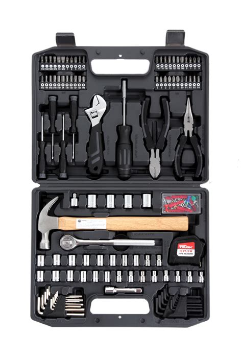 Hyper Tough 116-Piece Home Repair Tool Set with Case - Walmart.com | Home repair, Repair, Tool kit