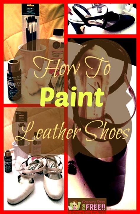 How To Paint Leather Shoes!