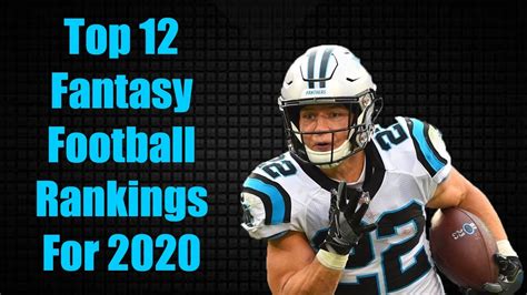 Early 2020 Top 12 Fantasy Football Rankings - YouTube