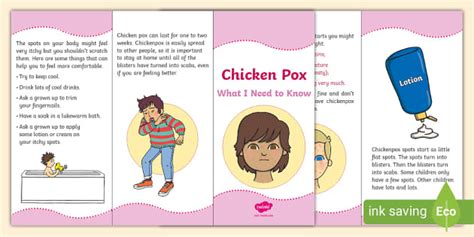 KS1 Chicken Pox Information Leaflet (Hecho por educadores)