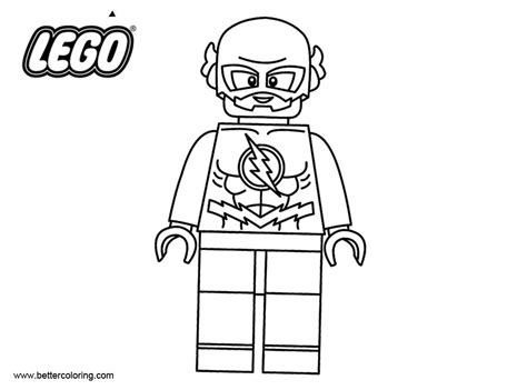 Flash from LEGO Superhero Coloring Pages - Free Printable Coloring Pages