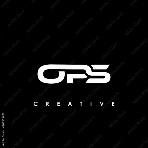 OPS Letter Initial Logo Design Template Vector Illustration Stock Vector | Adobe Stock