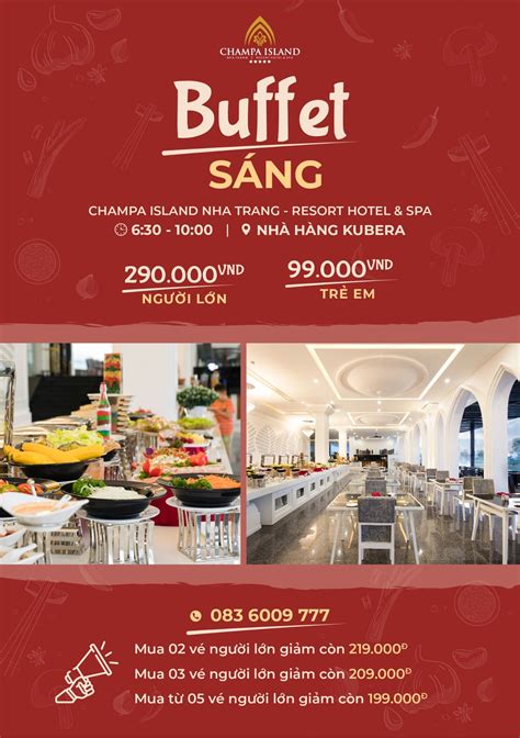 BREAKFAST BUFFET - 290K – Champa Island Nha Trang - Resort Hotel & Spa