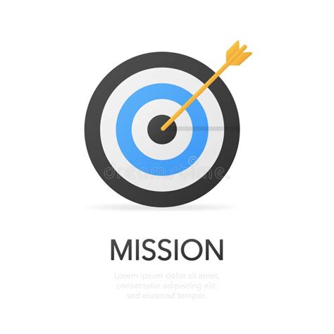 Mission. Modern Flat Design Concept. Vector Icon on White Background. Vector Illustration. Stock ...