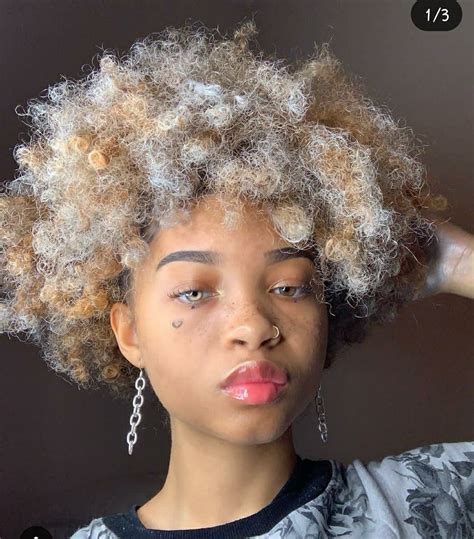 Dyed Natural Hair, Natural Curls, Dyed Hair, Afro Hairstyles, Pretty Hairstyles, Hair Inspo ...