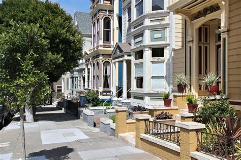 Painted Ladies stock photo. Image of architecture, cityscape - 129158028