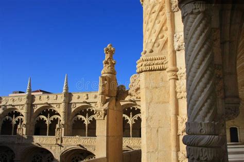 View of Jeronimos Monastery Stock Image - Image of lisbon, discoveries ...