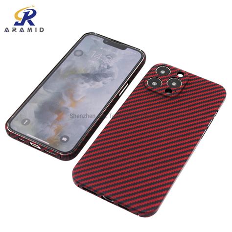 Mobile Phone Accessories Manufacturer Red Color Customized Aramid Phone ...