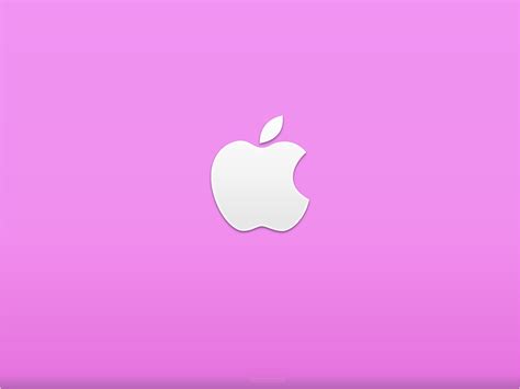 Black and White Wallpapers: Pink Apple Logo Wallpaper