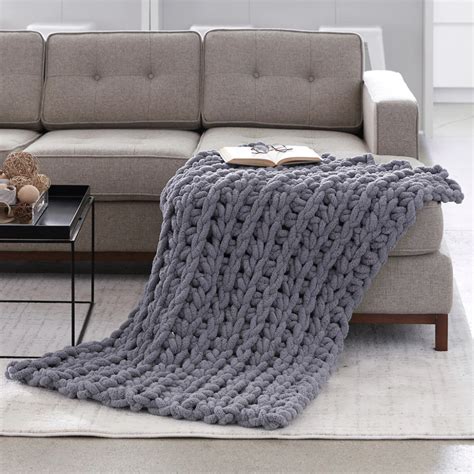 Bernat® Blanket Big™ Big Ridge Crochet Throw | Crochet for beginners ...