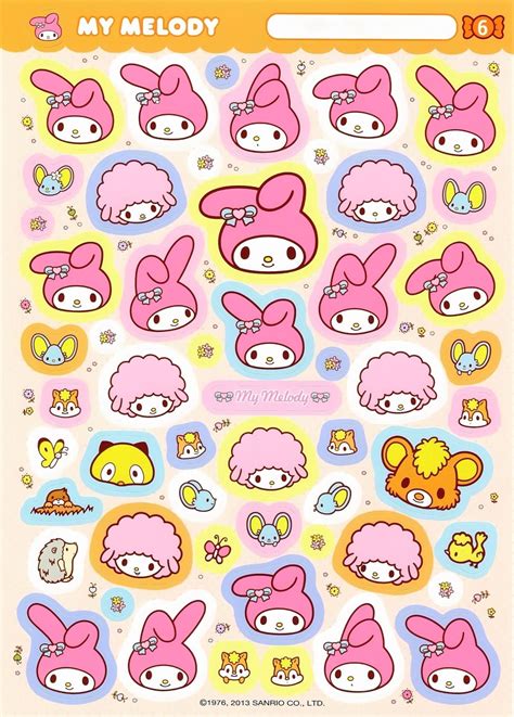 My Melody stickers | Sticker art, Aesthetic stickers, Print stickers