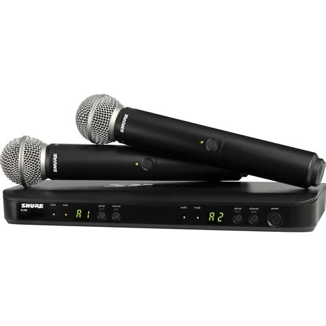 Shure BLX288/SM58 Wireless Dual Vocal System with two SM58 Handheld Transmitters Band H11 ...