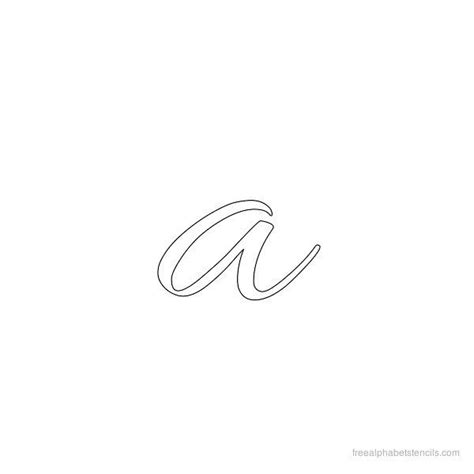 Allura Cursive Alphabet Stencils in Lowercase Small Letters | Cursive ...