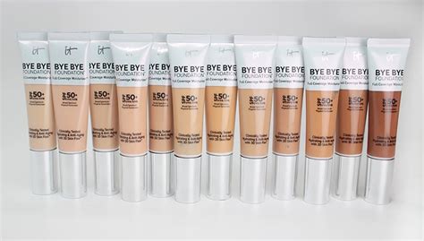 IT Cosmetics Bye Bye Foundation: Swatches Of All 12 Shades