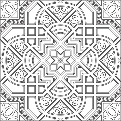 Clipart - Black And White Geometric Line Art